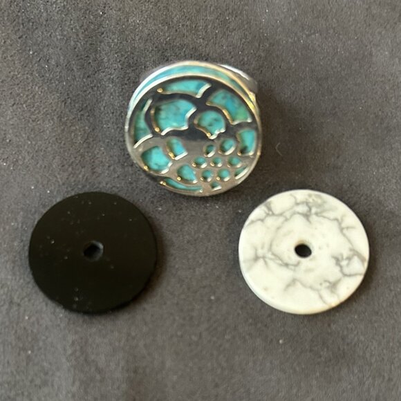 Silpada 4-in-1 3 Disc Sterling Silver Ring R2159 size 9 - Picture 2 of 7